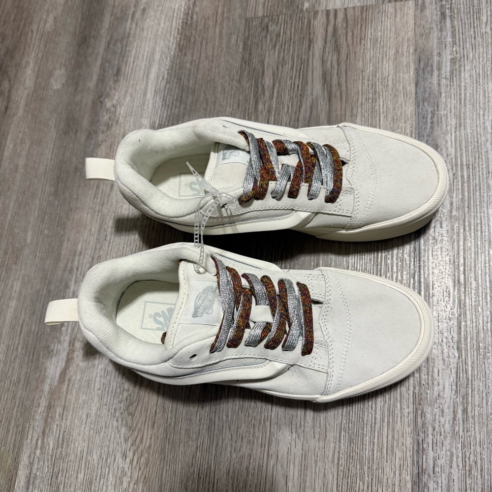 Vans Old Skool Chunky Platform White Sneakers Double Lace NEW NWT - Picture 5 of 11